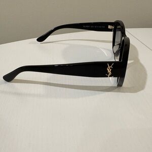 Yves Saint Laurent UNISEX Black Sunglasses with Gold Logo on Side